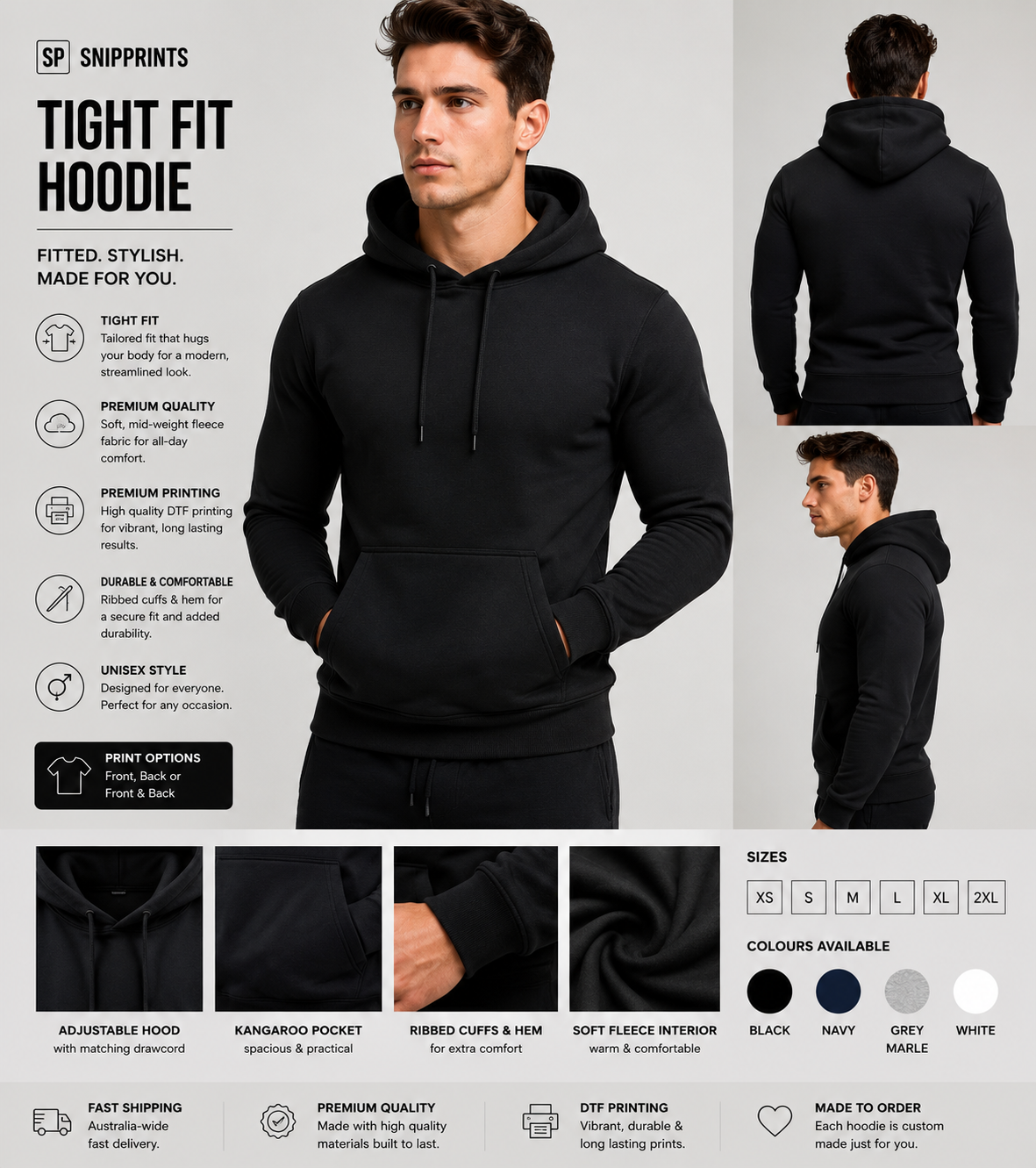 Classic Fit Custom Hoodie